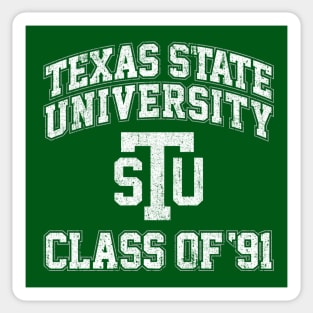 Texas State Class of 91 - Necessary Roughness Sticker